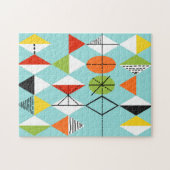 レトロの道化師パターンパズル ジグソーパズル (横)