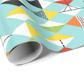 レトロの道化師パターン包装紙 ラッピングペーパー (ロールコーナー)