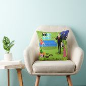 レトロの都市クリスマスのカップルの装飾用クッション クッション (椅子)