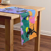 レトロの都市屋上のパーティーのテーブルのランナー ショートテーブルランナー (インサイチュ)