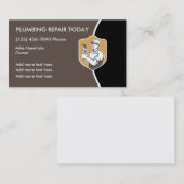 レトロの配管のデザイン 名刺 (正面/裏面)