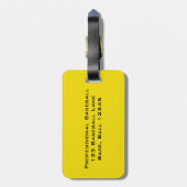 レトロの野球のスポーツ ラゲッジタグ (裏面縦)