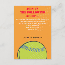 レトロの野球のテーマのバーのバルミツワーのパーティーカード 招待状