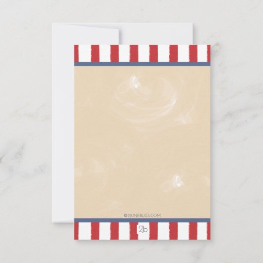 レトロの野球の第1誕生日の星は及び縞で飾ります 招待状 (裏面)