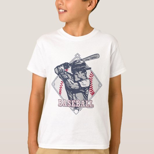 レトロの野球シャツと贈り物 Tシャツ (正面)