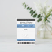 レトロの野球テーマVIPの座席のチケット プレイスカード (スタンド正面)