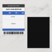 レトロの野球テーマVIPの座席のチケット プレイスカード (正面/裏面)