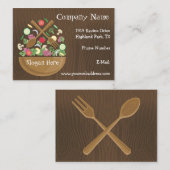 レトロの野菜ボールの名刺 名刺 (正面/裏面)