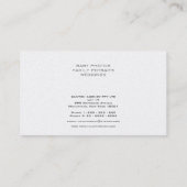 レトロの銀製のカメラのカメラマンの名刺 名刺 (裏面)