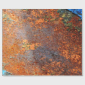 レトロの錆ついたグランジな質パターン ラッピングペーパー (フラット)