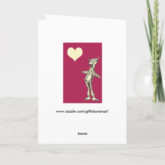 レトロの錫の人愛 カード (裏面)