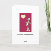 レトロの錫の人愛 カード (裏面)