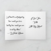 レトロの錫の人 赤い蝶ネクタイ あなたのテキスト カード (内部)