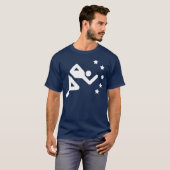 レトロの陸上競技界のスター Tシャツ (正面フル)