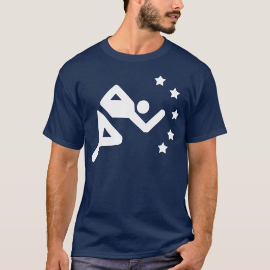 レトロの陸上競技界のスター Tシャツ (正面)