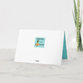 レトロの陽気なプールを囲んでのパーティの挨拶状 カード (裏面)