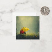 レトロの雨滴:シンプルの形状、ラディバよくはしゃぐグ ノートカード (正面/裏面インサイチュ)