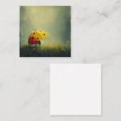 レトロの雨滴:シンプルの形状、ラディバよくはしゃぐグ ノートカード (正面/裏面)