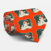 レトロの雪だるま ネクタイ (ロール)