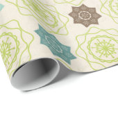 レトロの雪片の包装紙 ラッピングペーパー (ロールコーナー)