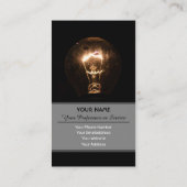 レトロの電球が暗い 名刺 (裏面)