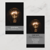 レトロの電球が暗い 名刺 (正面/裏面)