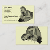 レトロの電話訪問者 名刺 (正面/裏面)