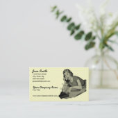 レトロの電話訪問者 名刺 (スタンド正面)