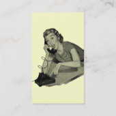 レトロの電話訪問者 名刺 (裏面)