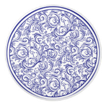 レトロの青と白のパターン