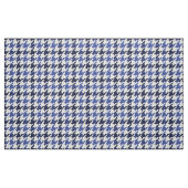 レトロの青と白千鳥格子のの格子柄 ファブリック (ファットクウォーター)