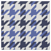レトロの青と白千鳥格子のの格子柄 ファブリック (クローズアップ)
