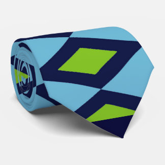 レトロの青、黒ダイヤは、2味方されて結びます ネクタイ