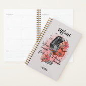 レトロの音声に失敗した場合のマイク話ロク プランナー手帳 (ディスプレー)