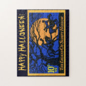 レトロの頭のない騎手のスタンプ ジグソーパズル (縦)