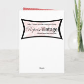 レトロの驚きの誕生日 カード (裏面)