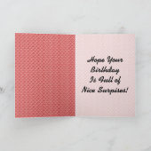 レトロの驚きの誕生日 カード (内部)