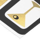 レトロの魅力的な金ゴールドのテーブルのランナー ショートテーブルランナー (コーナー)