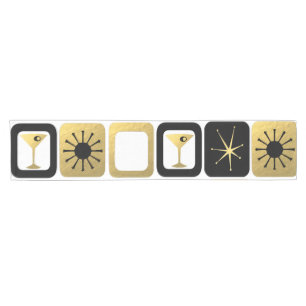 レトロの魅力的な金ゴールドのテーブルのランナー ショートテーブルランナー