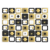 レトロの魅力的な金ゴールドのテーブルクロス テーブルクロス (正面(横))