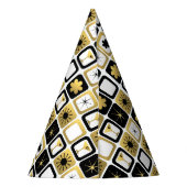 レトロの魅力的な金ゴールドのパーティーの帽子 パーティーハット (裏面)