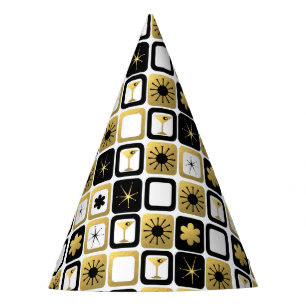 レトロの魅力的な金ゴールドのパーティーの帽子 パーティーハット