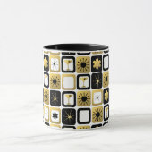 レトロの魅力的な金ゴールドのマグ マグカップ (中央)