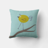 レトロの鳥の装飾的な枕 クッション (裏面)