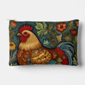 レトロの鶏のボホシックなカントリーチキン アクセサリーポーチ (正面)