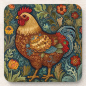 レトロの鶏のボホシックなカントリーチキン コースター (正面)