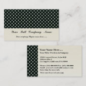 レトロの黒い表面の危なく白いスカル 名刺 (正面/裏面)