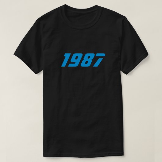 レトロの1987年のTシャツ Tシャツ (デザイン正面)