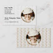 レトロの20年代の船員の女の子 名刺 (正面/裏面)