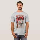 レトロの30年代のアール・デコのデザインサイクリング Tシャツ (正面フル)
